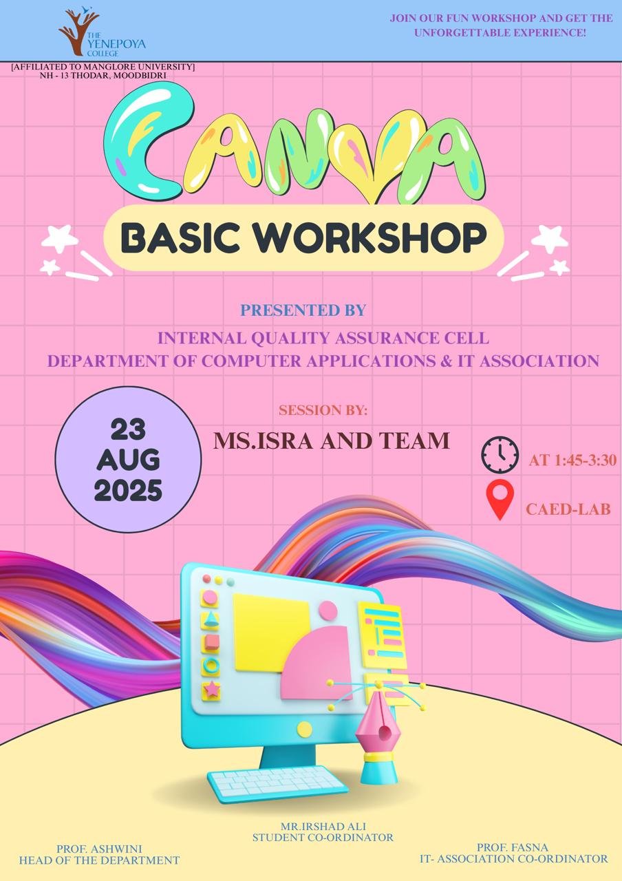 Canva Workshop by III Year Students